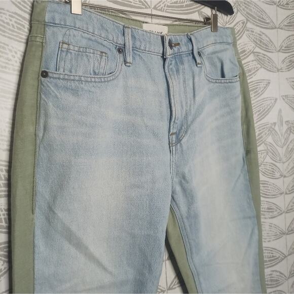 Frame Le Beau Jeans Two Tone Cropped - Picture 2 of 8